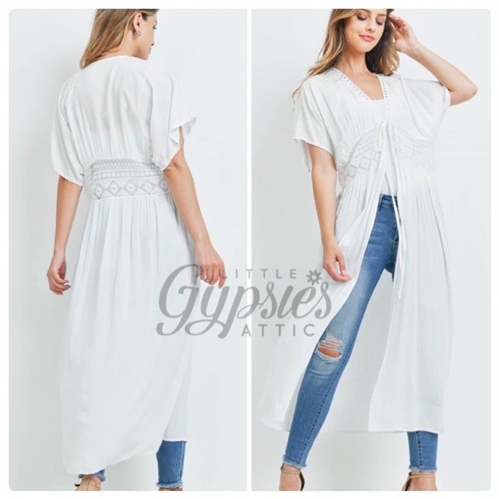 White Nights Beach Kimono Maxi Dress - Picture 3 of 12